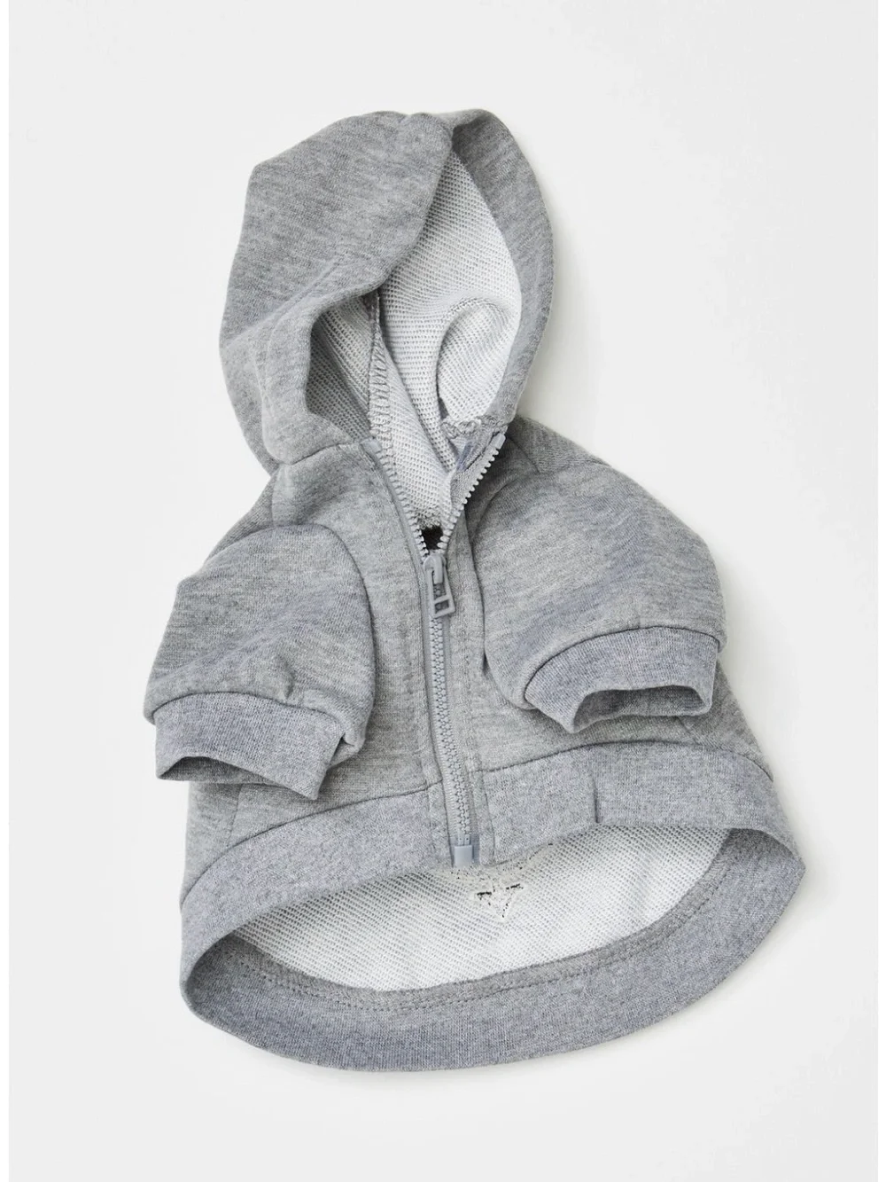 Free People Grey Pet Hoodie with Black Graphic Detail